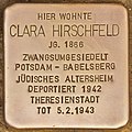 Stolperstein für Clara Hirschfeld (Zehdenick).jpg
