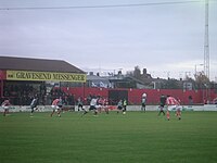 Stonebridge Road Stadium, home of Ebbsfleet United F.C., in Northfleet, Kent