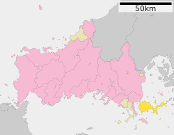 Location of Suō-Ōshima in Yamaguchi Prefecture