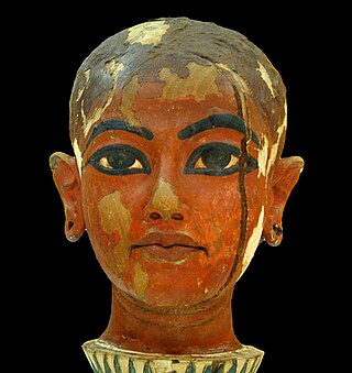 <span class="mw-page-title-main">Head of Nefertem</span> Wooden bust of Tutankhamun