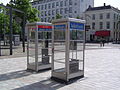 Oldstyle phonebooth on De Buitenhof