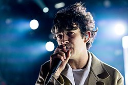 Healy performing at Rock am Ring in Nurburgring, Germany in 2019. The 1975 - 2019158235937 2019-06-07 Rock am Ring - 2347 - AK8I7697.jpg