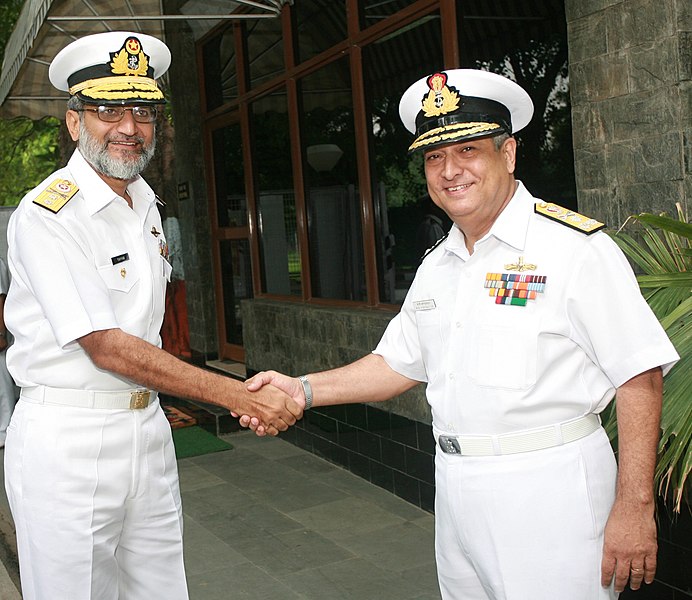 File:The Director General, Pakistan Maritime Security Agency Rear Admiral, Tayyab Ali Dogar called on the Director General Coast Guard, Vice Admiral, RF Contractor, in New Delhi on August 09, 2007.jpg