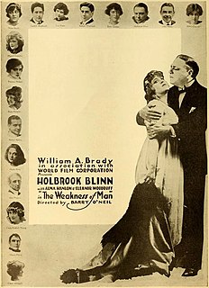 <i>The Weakness of Man</i> 1916 film directed by Barry ONeil