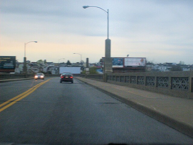 Built in 1929, Tilghman Street Bridge, which crosses the Lehigh River in Allentown's east-side, is the oldest bridge on SR 1002.