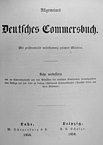 Vorschaubild für Allgemeines Deutsches Kommersbuch
