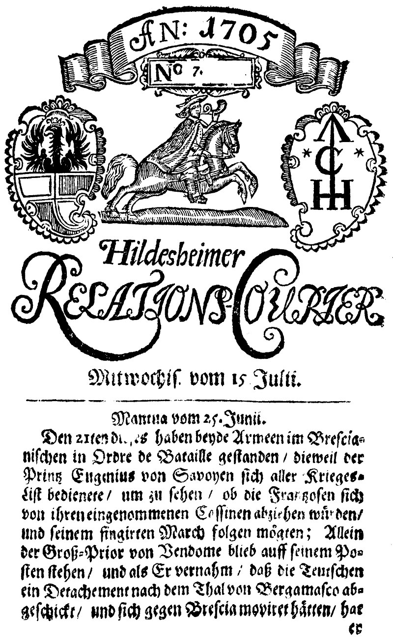 Die Hildesheimer Allgemeine Zeitung 800px-Titelseite_1705