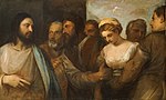 Thumbnail for Christ and the Adulteress (Titian, Vienna)