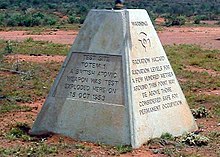 Obelisk at the Totem One test site Totem One Obelisk.jpg