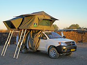 Toyota Hilux D-4D with roof tents