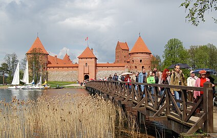 The bridge to the main castle gatehouse