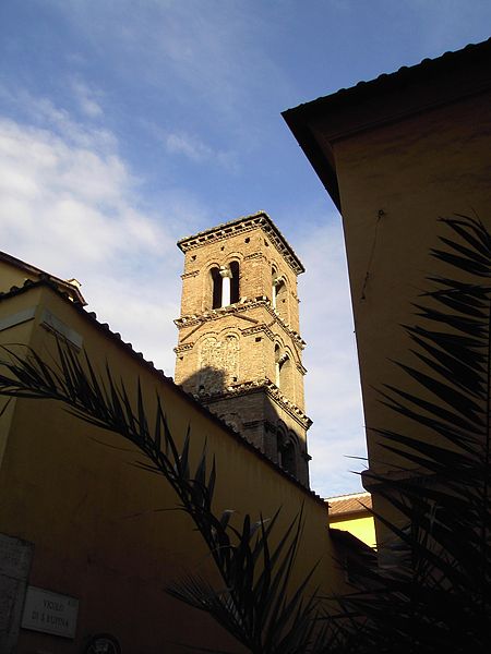 File:Trastevere - campanile di s Rufina alla Lungaretta 1517.JPG