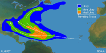 Typical locations and tracks in August Typical North Atlantic Tropical Cyclone Formation in August.png