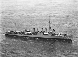 USS <i>Zane</i> Clemson-class destroyer