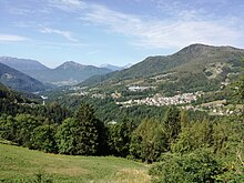 La parte bassa della valle con Sant'Orsola Terme