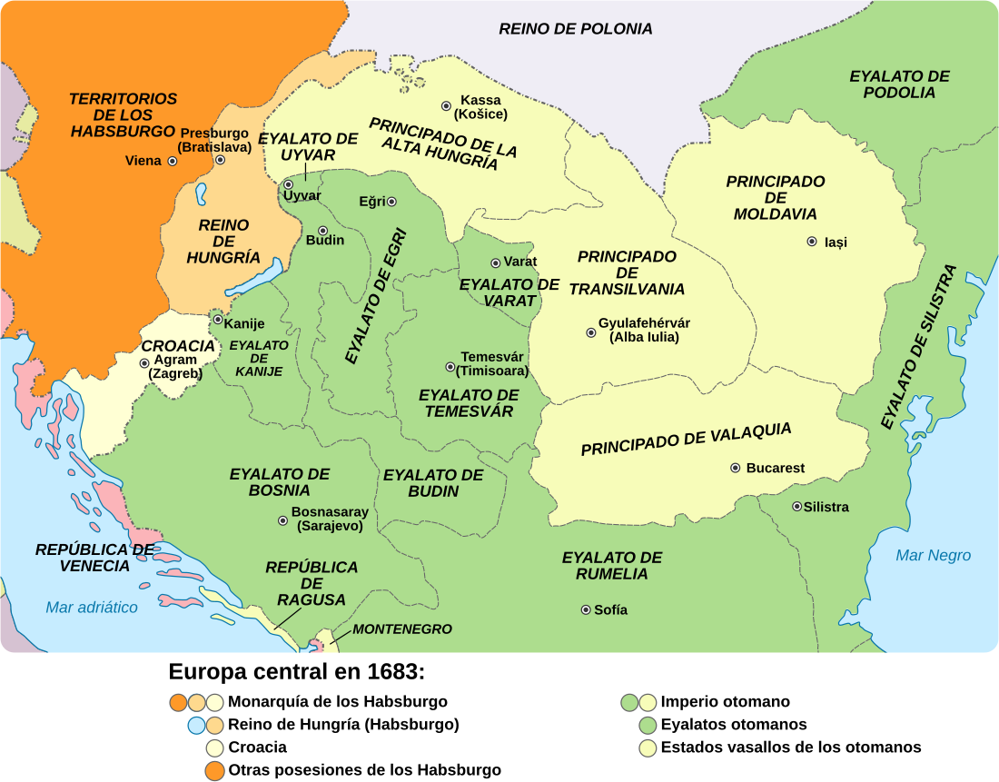 Estaos vasallos y tributarios del Imperiu otomanu