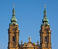 * Nomination Towers of the Vierzehnheiligen Basilica --Ermell 22:28, 27 January 2024 (UTC) * Promotion  Support Good quality. --Tagooty 03:20, 28 January 2024 (UTC)