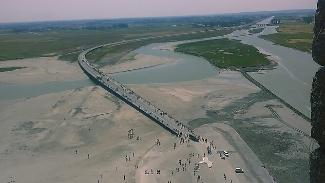 View from the Abbatiale du Mont-Saint-Michel, France