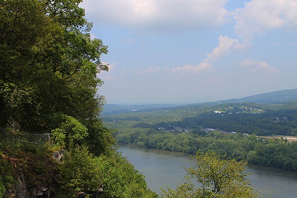 View looking northeast from the Shikellamy State Park overlook