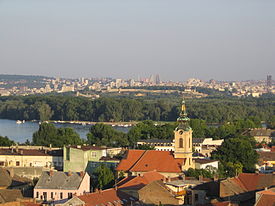 Vista de Belgrado a partir de Zemun