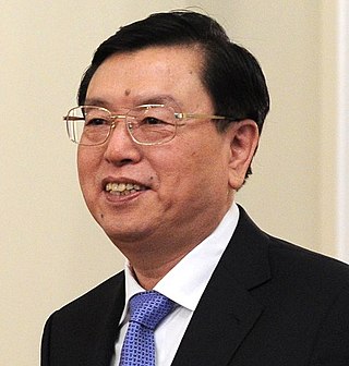 <span class="mw-page-title-main">Zhang Dejiang</span> Chinese retired politician
