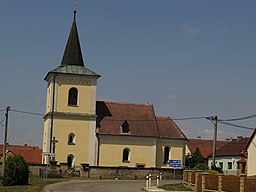 Vračovice, kostel svatého Jana Křtitele.JPG