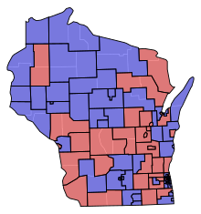 Assembly partisan composition
Democratic: 66 seats
Republican: 34 seats WI Assembly Partisan Map 1971.svg