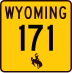 Wyoming Highway 171 marker
