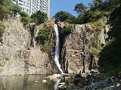 Waterfall Bay waterfall.