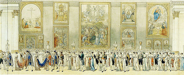 Wedding procession of Napoleon and Marie-Louise of Austria in 1810 (detail)