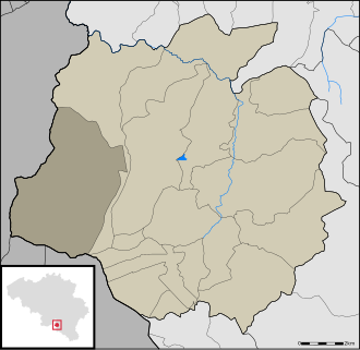 Location of Willerzie in the municipality of Gedinne WillerzieLocation.svg