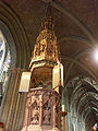 A font with cover at Worcester cathedral