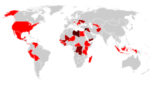 World Heritage in Danger. Map of countries.svg