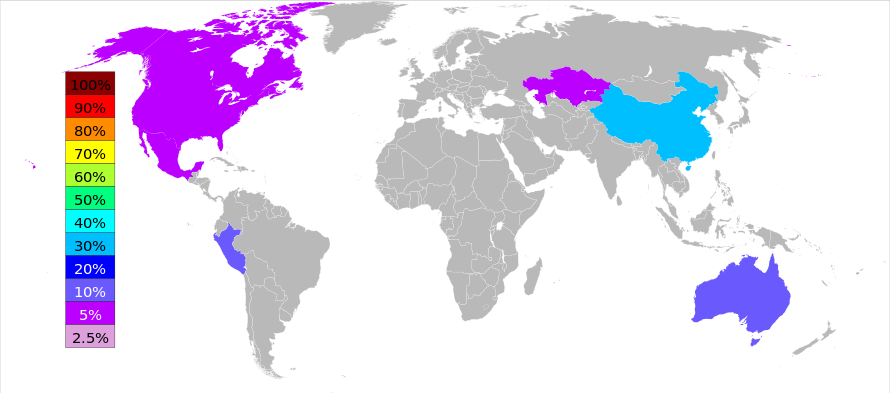 Wydobycie cynku na świecie w 2006 roku