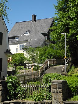 Wuppertal, Kleisttreppe nach N von Schillweg aus