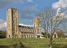 Wymondham Abbey from meadow.jpg