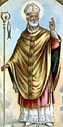 Zeno of Verona with a fish hanging from his crozier