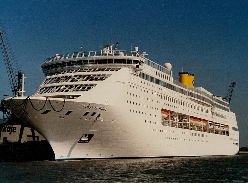 File:"Costa Victoria" prior to her christening.jpg