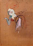 Figurante dans une revue des Folies-Bergères 1896 (Performer with a walk-on part in a review of the Folies-Bergères) by Toulouse-Lautrec in Musée Toulouse-Lautrec