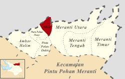 Peta lokasi Desa Halado