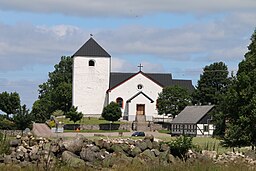 Östra Sallerups kyrka i juli 2017