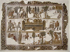 Gesamtansicht des Mosaiks von Lord Julius.
