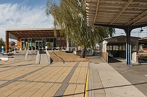 Elster Bahnhof Falkenberg: Lage und Name, Geschichte, Anlagen und Bauten