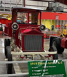1919 Pierce-Arrow X-3 truck on display at the Iowa 80 Trucking Museum, Walcott, Iowa. 1919PierceArrowX-3.jpg
