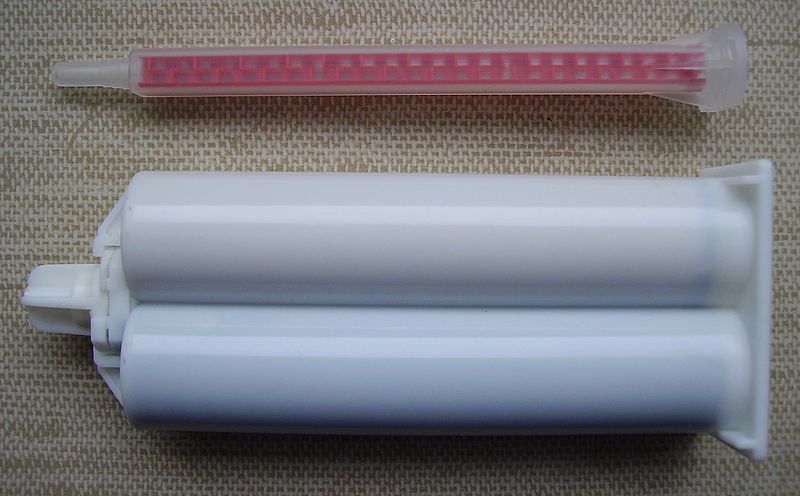 File:2-part epoxy adhesive in cartridge.jpg