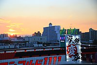 笠寺駅周辺の夕景