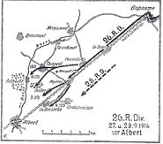 26th (Württ) and 28th Württ. Res Div. End September 1914