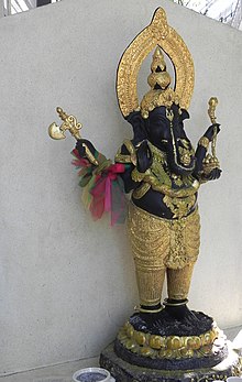 A Roadside Hindu deity Ganesha Shrine in Thailand.jpg