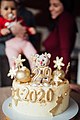 A cake celebrating twentyninth birthday with numbers of the year 2020 on it (49384101623).jpg