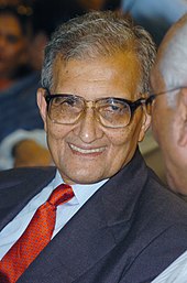 Sen A portrait of the Nobel Laureate and well known Economist Dr. Amartya Sen taken during the release of his book 'The Argumentative Indian - Writings on Indian History, Culture and Identity', in New Delhi on August 1, 2005.jpg